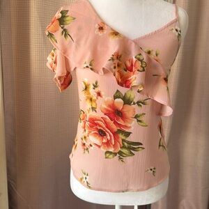 Brand. BARE Floral Pink Women's Top
